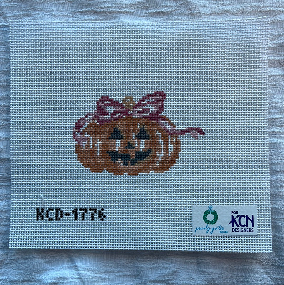 KCD1776 Pumpkin with Pink Bow