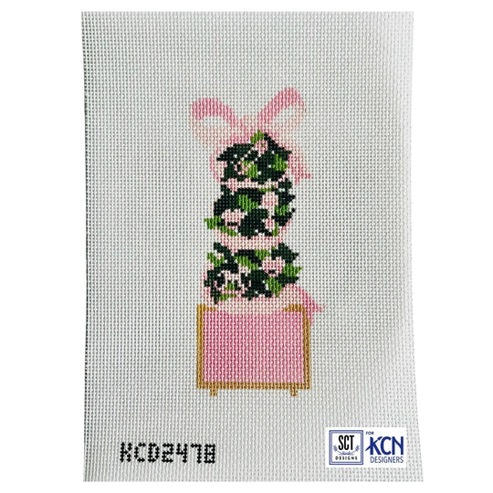 KCD2478 Baby Girl Monogrammable Topiary