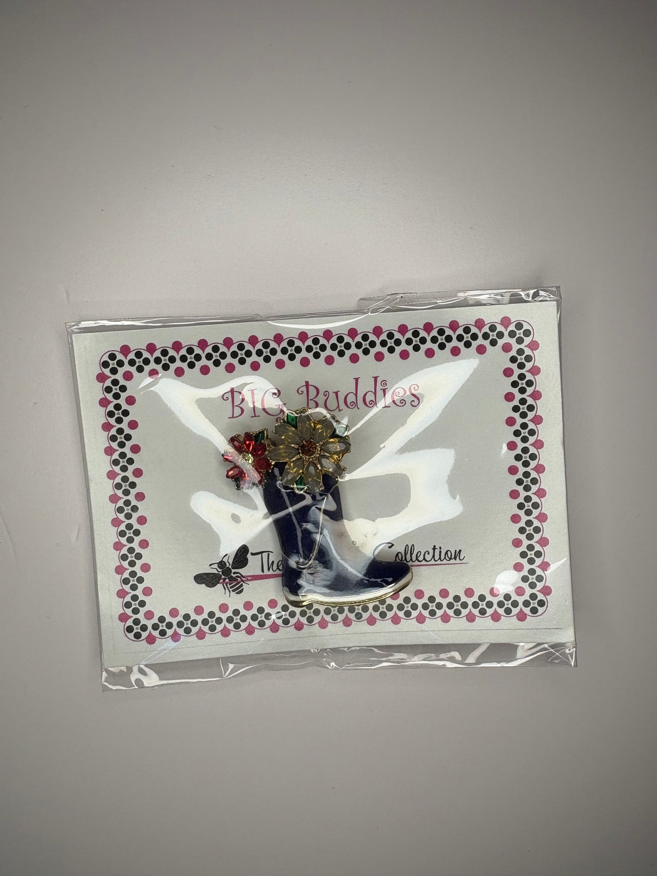 Rain Boots with Flowers Big Buddy Needleminder Magnet