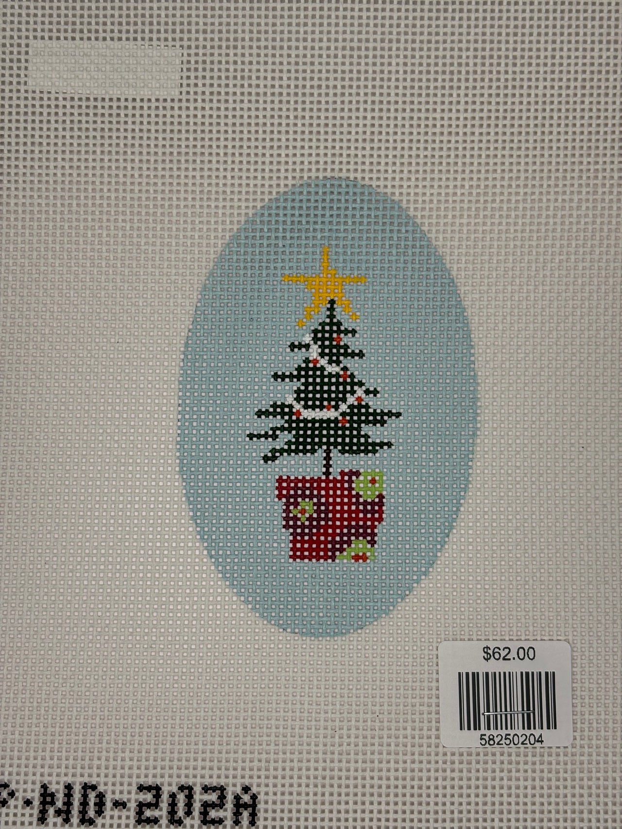 P-ND-202A Oval Christmas Tree Ornament A