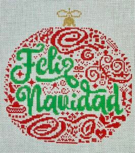 BP-102 Feliz Navidad Ornament - Red