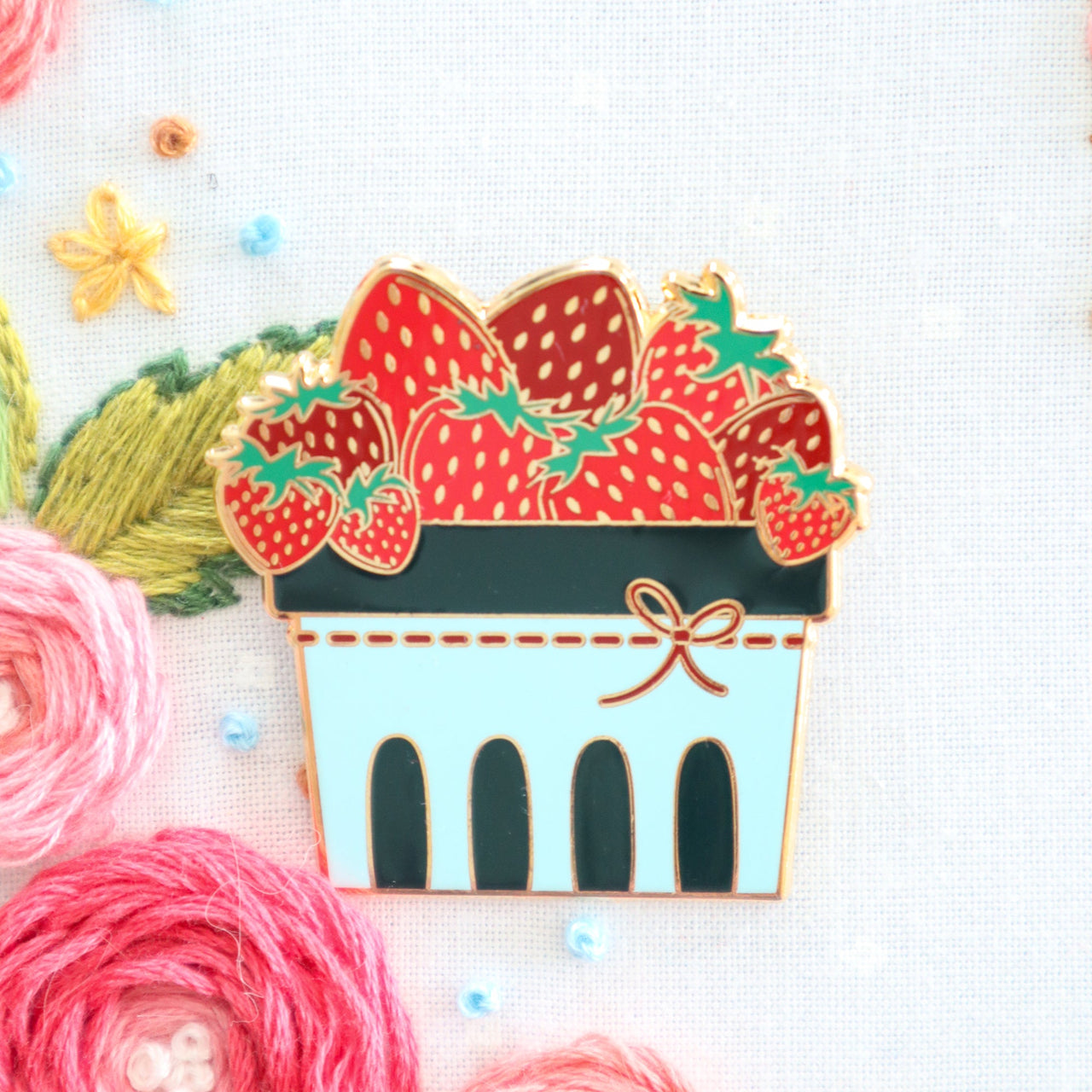 Strawberry Basket Needleminder