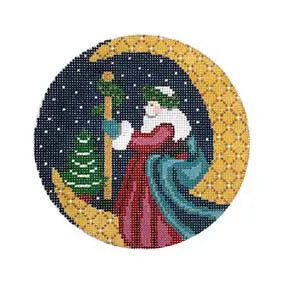 ST-C 105 Star Struck Santa Round (18 mesh)