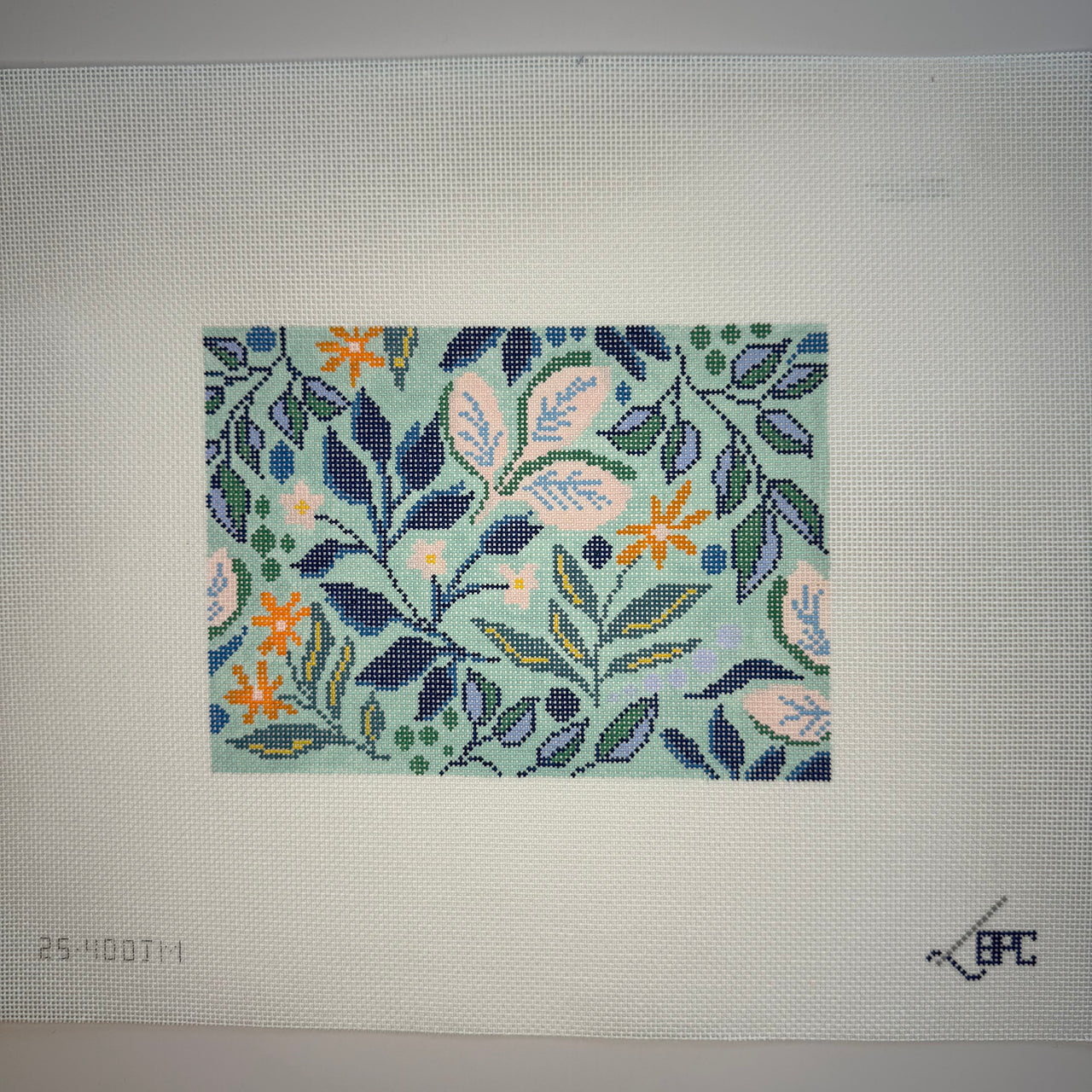 25-400 Aqua Pattern Floral - Julia McGahee
