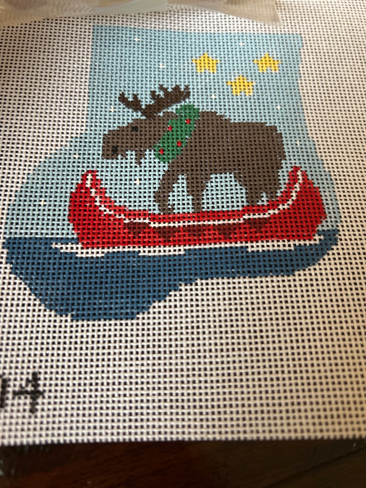 CM304 Moose, Canoe w/Moose - TS