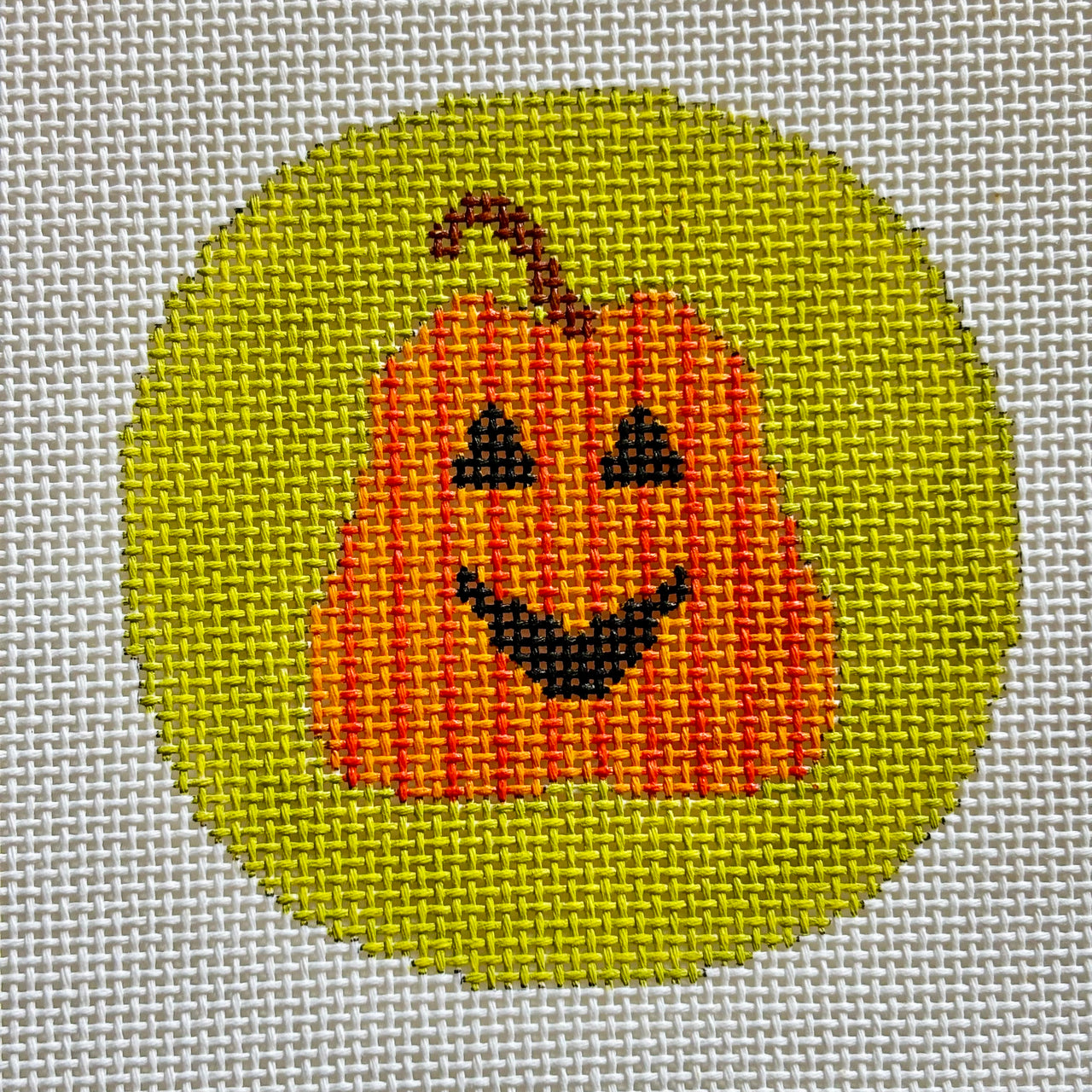 Striped Pumpkin on Lime O-233B