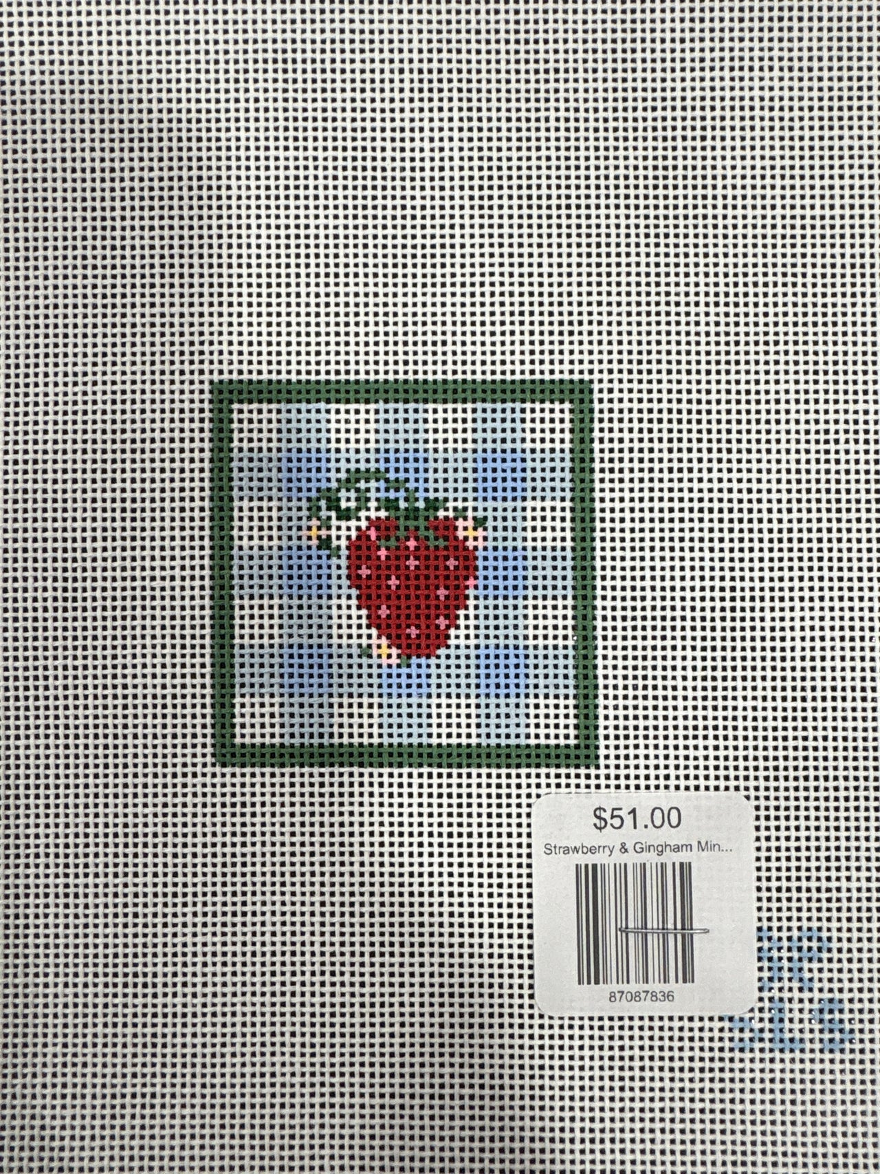 Strawberry & Gingham Mini (Blue)