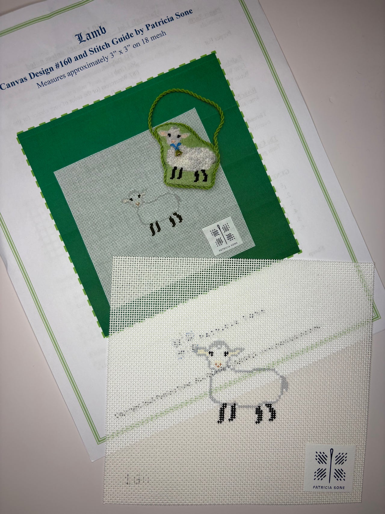 160 Lamb with stitch guide