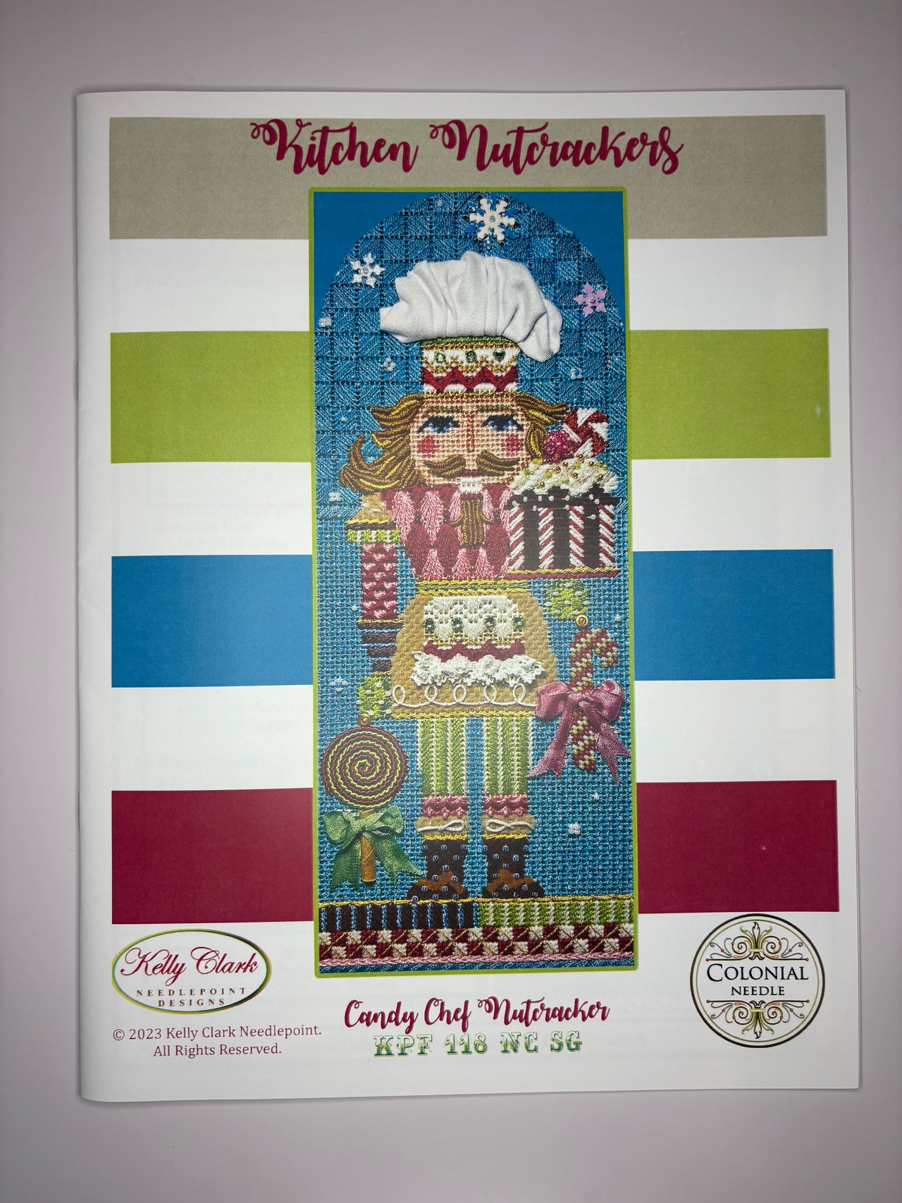KC-KPF118NC Candy Chef Nutcracker and Stitch Guide/Embellishment Kit