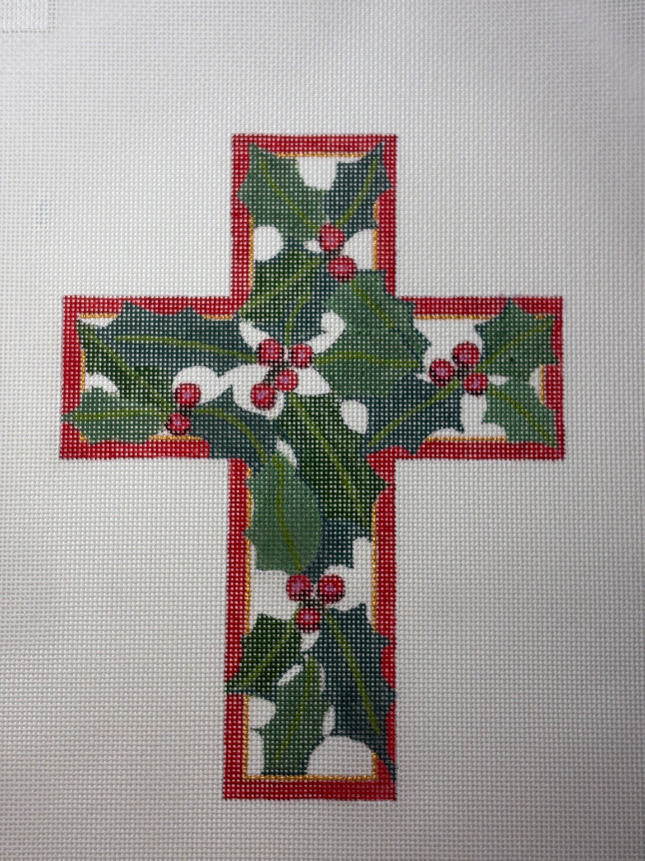 104C Med/Lg Cross - Holly Leaves - MKT3