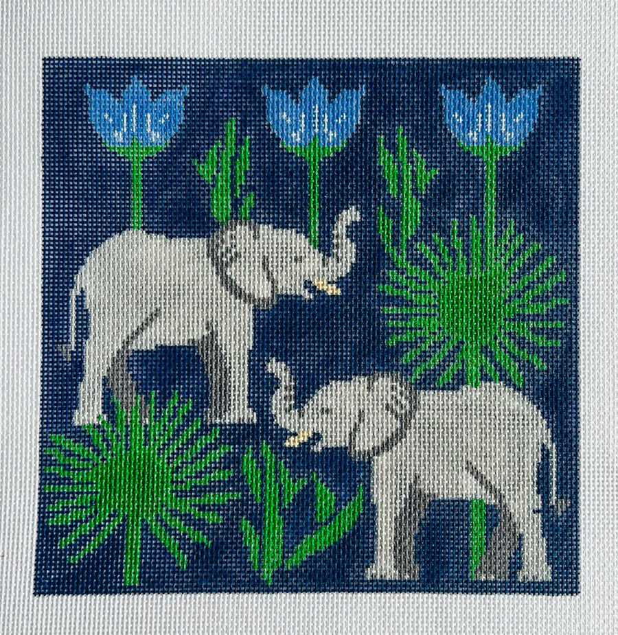 KCD4495 Elephants with Palms - TS