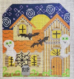 CH-783 Orange and Brown Haunted House and Stitch Guide