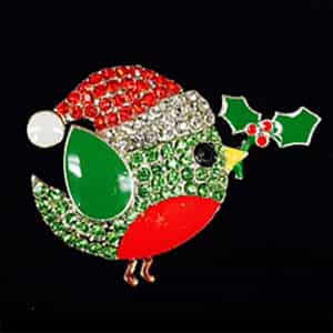 Christmas Bird with Holly Big Buddie Needleminder Magnet