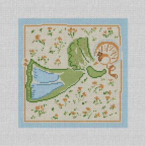 CM69 Blue and Green Angel with Horn