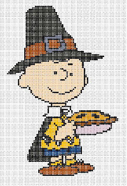 PNTS - Pilgrim2 PEANUTS Thanksgiving - Charlie Brown as a Pilgrim Canvas - SE
