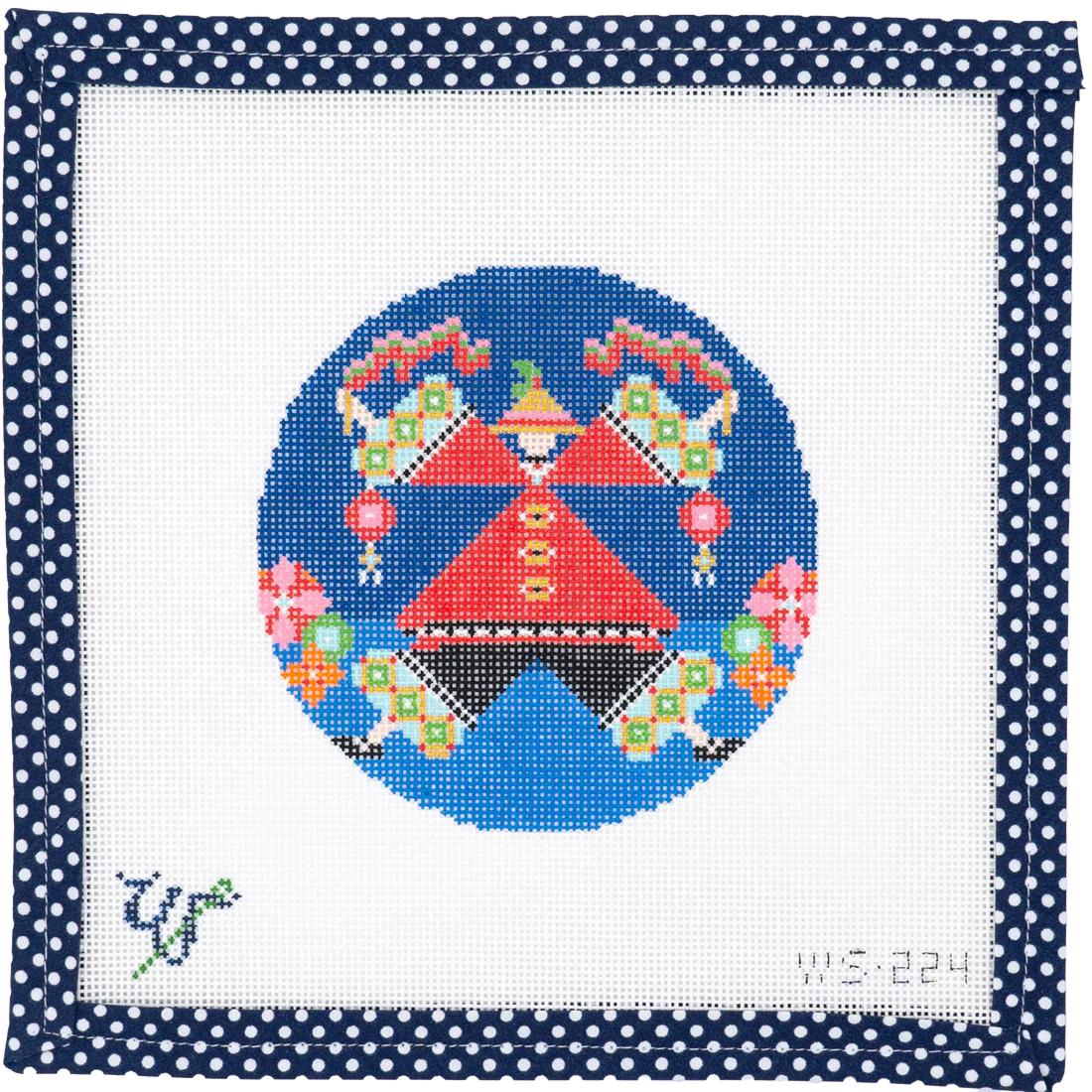 WS-224 Chinese Dancer Canvas and Stitch Guide - Nutcracker Ballet