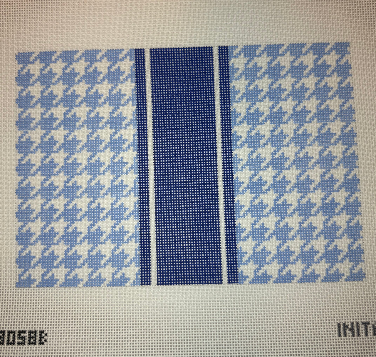 IKS3058B Houndstooth Clutch - Blue - MKT