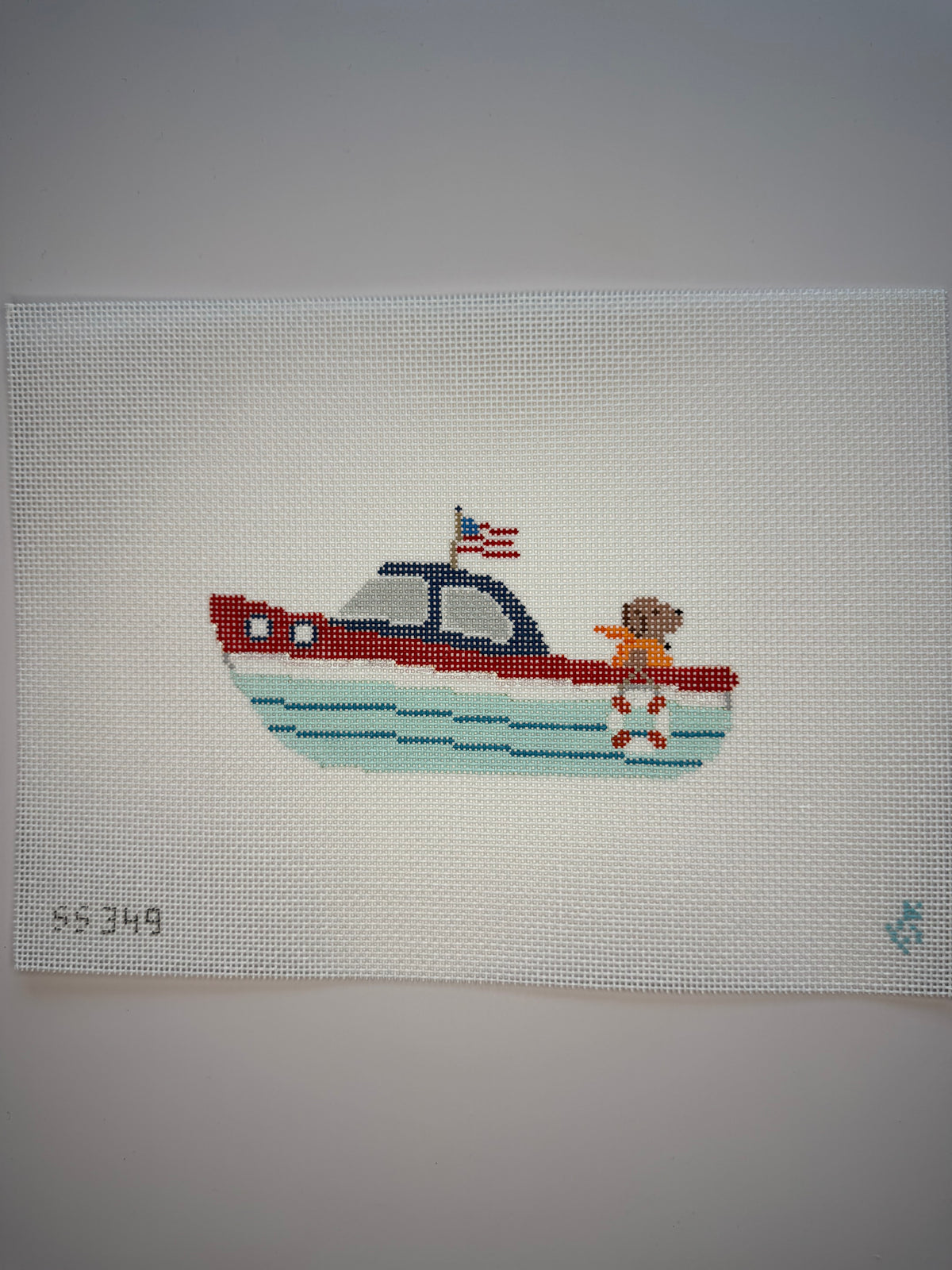 SS349 Chocolate Lab in Speedboat - MKT