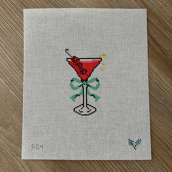 Raspberry Lemon Drop with Green Bow