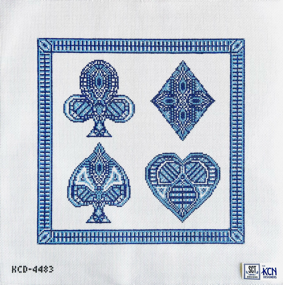 KCD4483 Blue Suits Square Pillow - TS