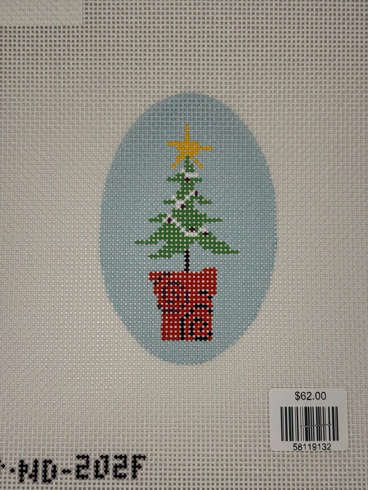 P-ND-202F Oval Christmas Tree Ornament F