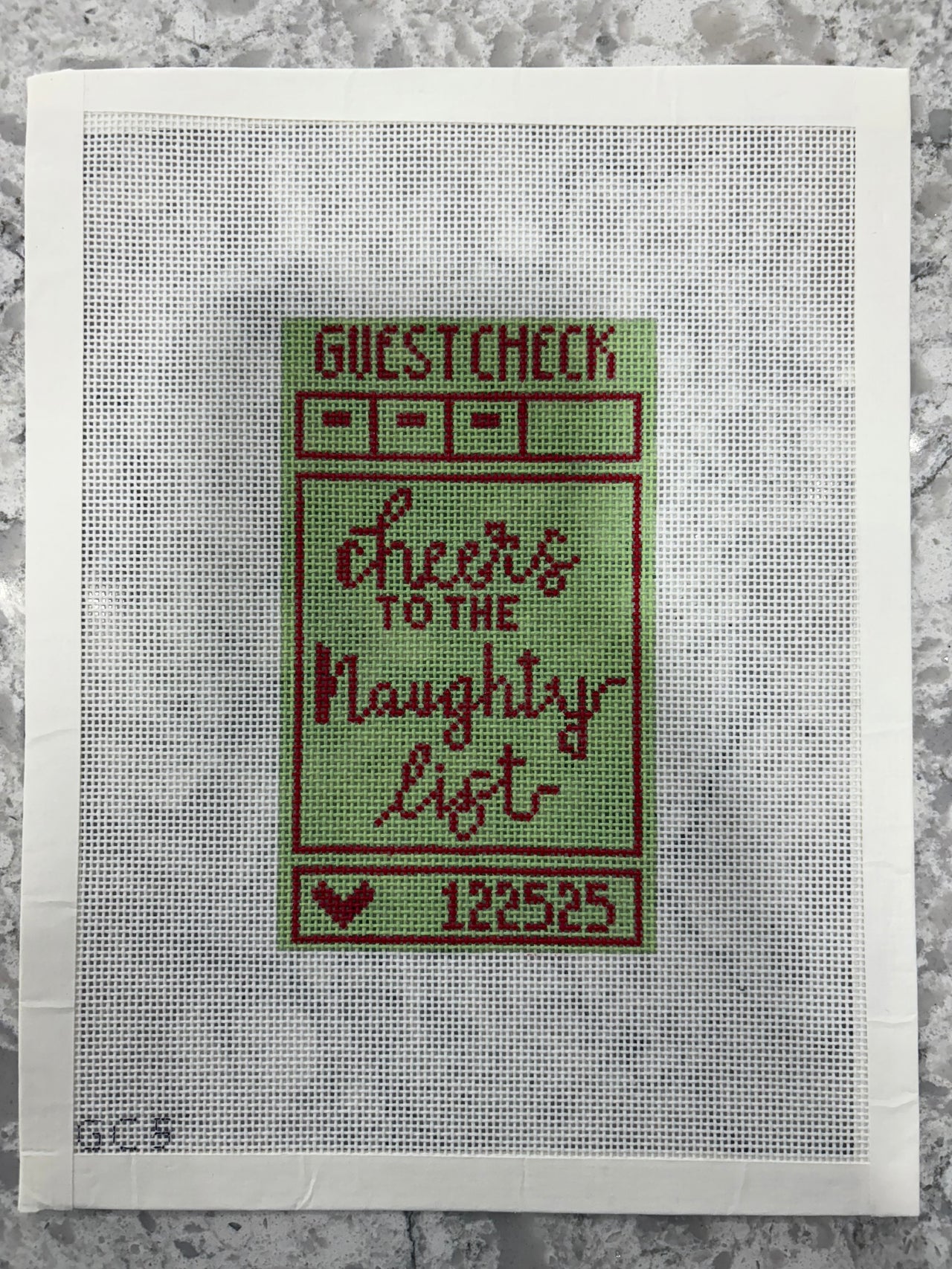 GC5 Guest Check - "Cheers to the Naughty List" Canvas - SE