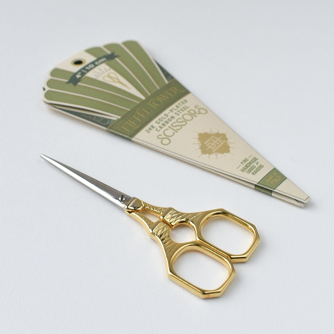 A tiny pair of gilt steel stork scissors. 20thc – Curio Cabinet