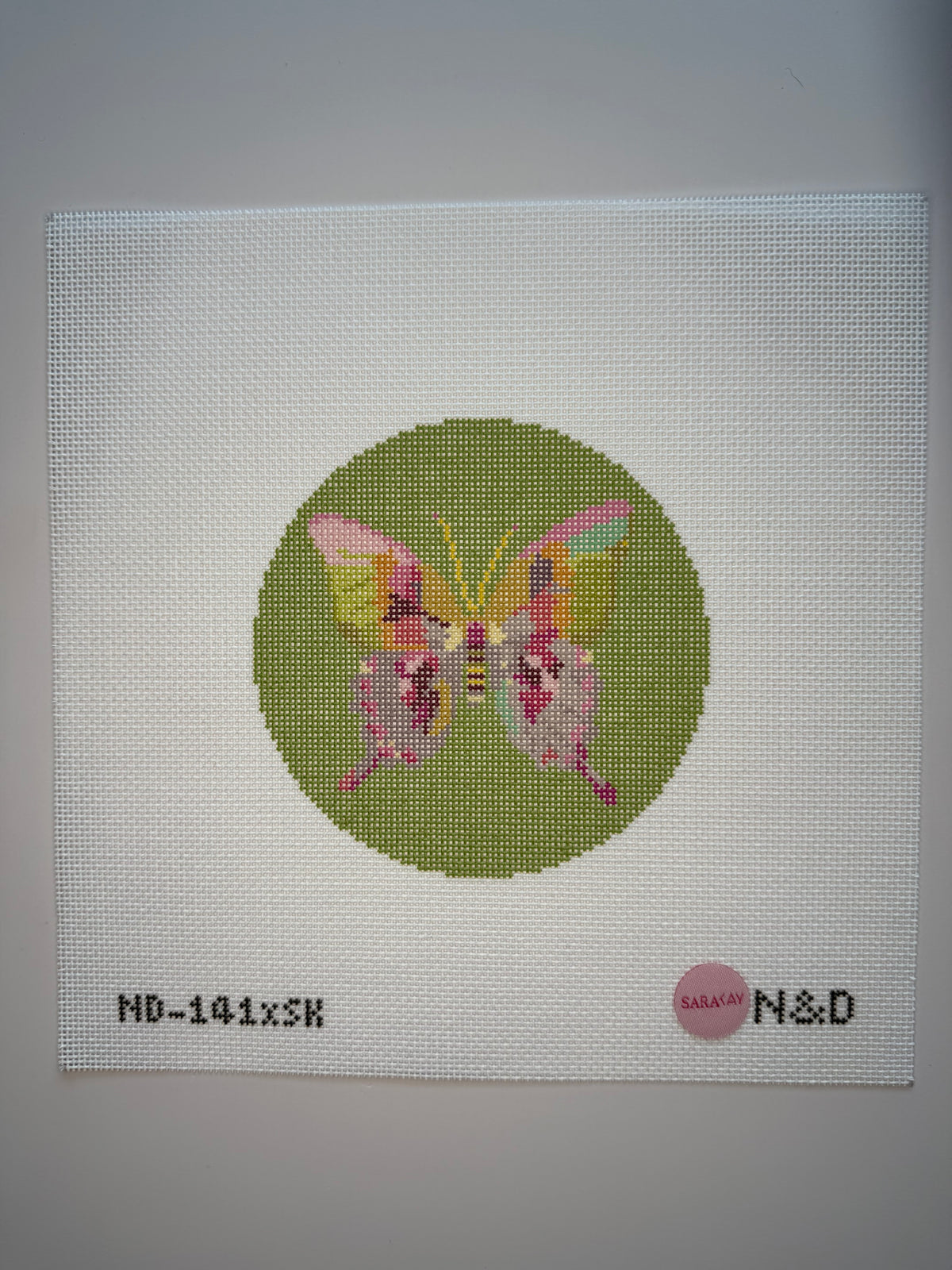 ND-141 x SK Gold & Green Butterfly on Green - MKT