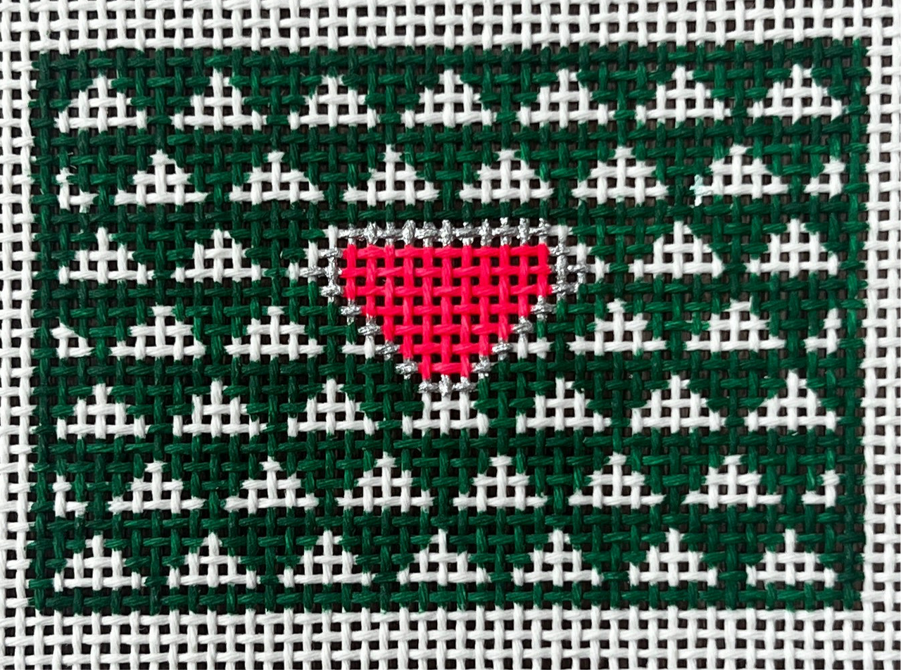 ML07-G Triangle Luggage Tag-Pink & Green - TS