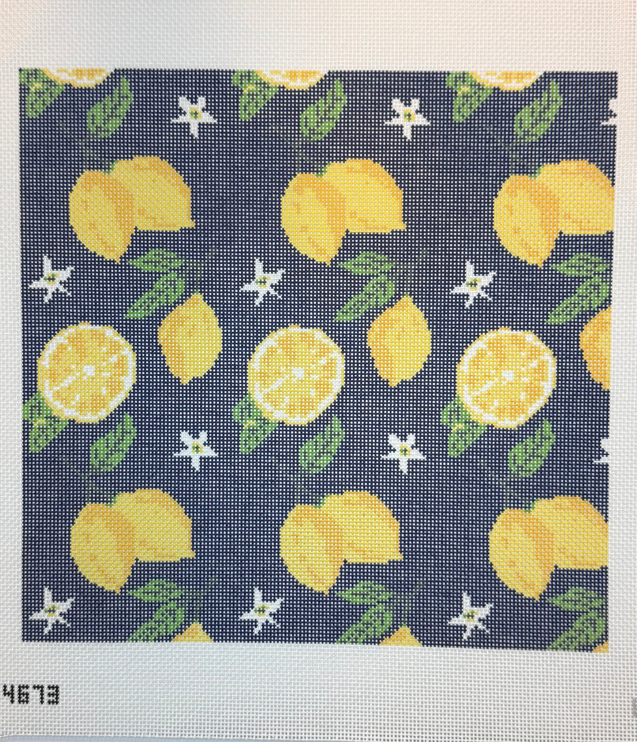 KCD4673 Lemons on Navy - MKT