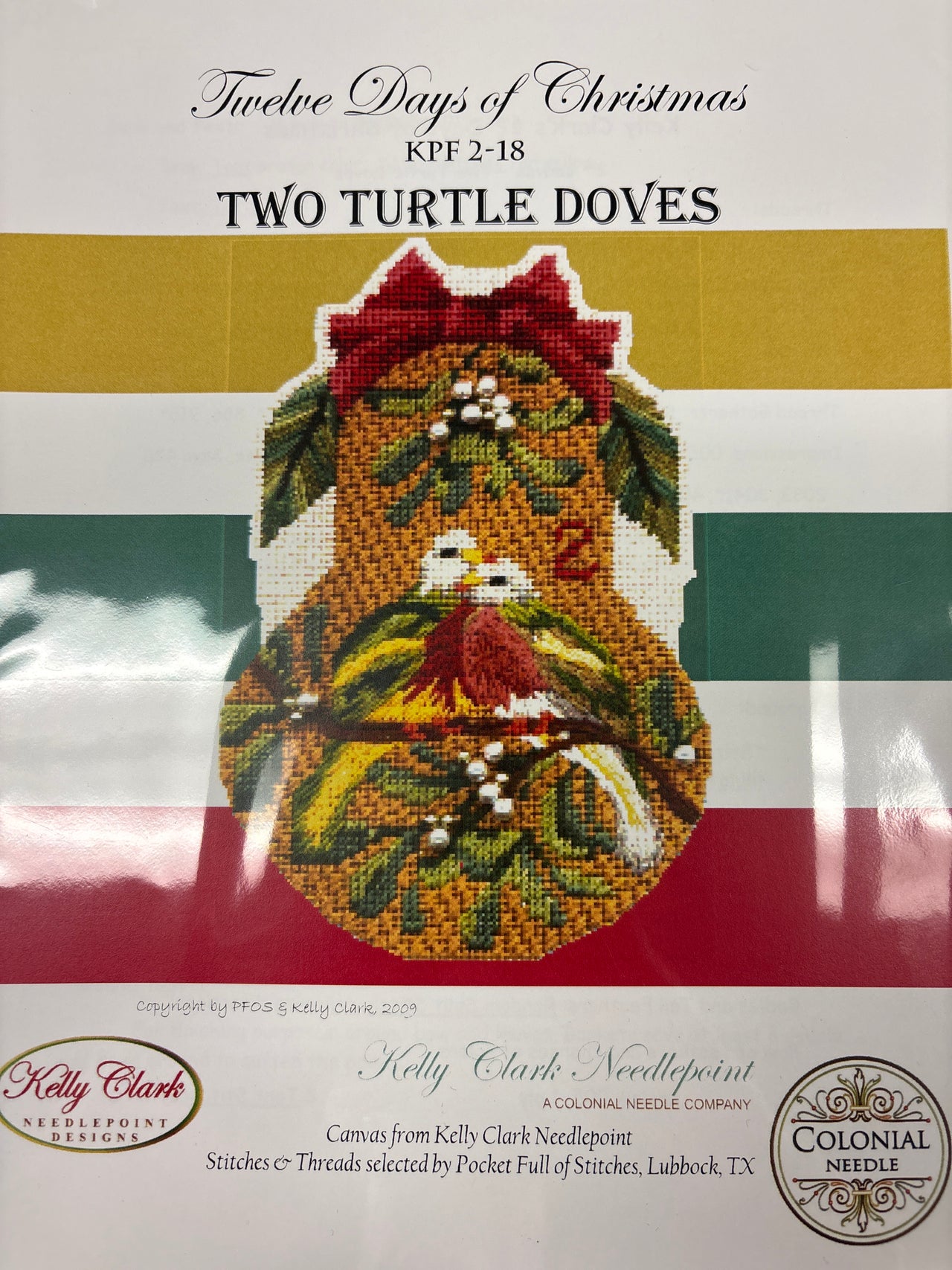 KC-KPF2-18SG Two Turtle Doves Stitch Guide - TS