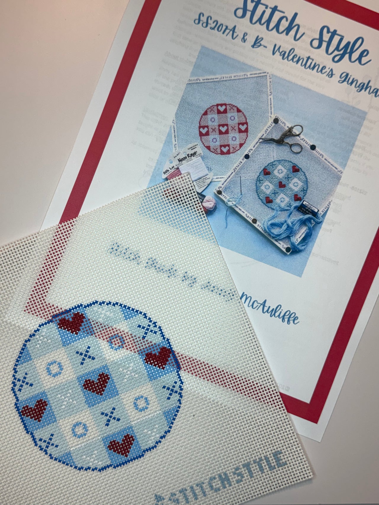 SS207A & B Valentines Gingham - MKT