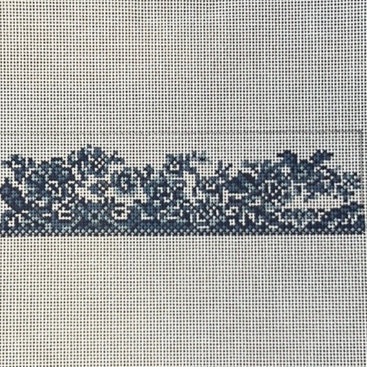 KW045 Transferware Napkin Ring-Blue - TS