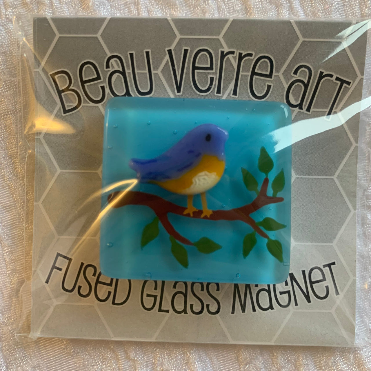 Bluebird Glass Fused Glass Needleminder