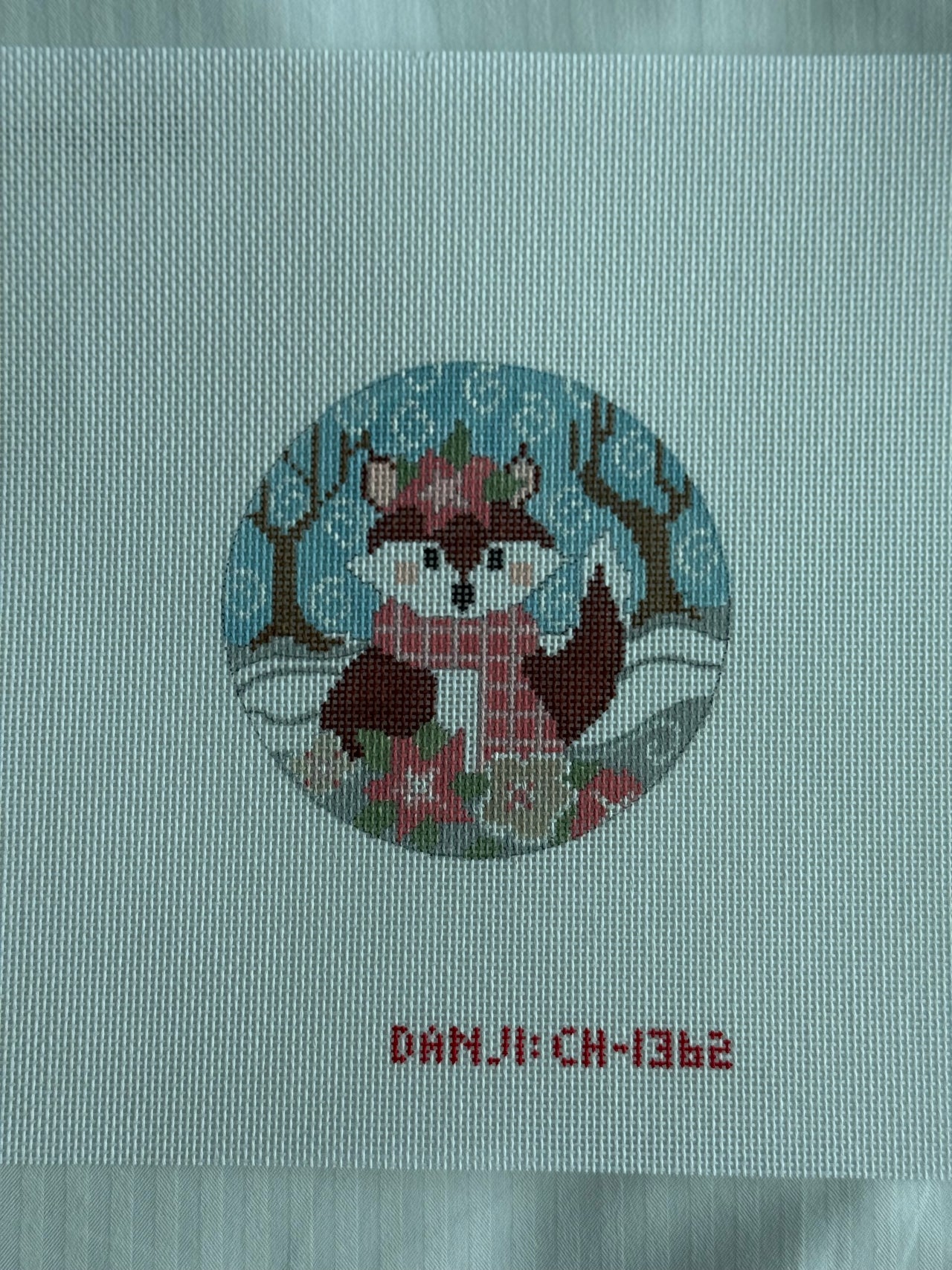 Woodland Creatures Round- Fox CH-1362 - MKT