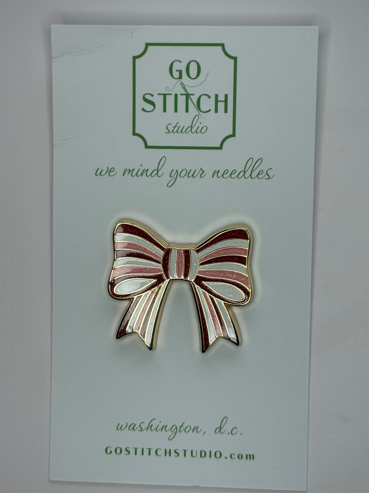 Peppermint Bow Mini Needleminder - MKT