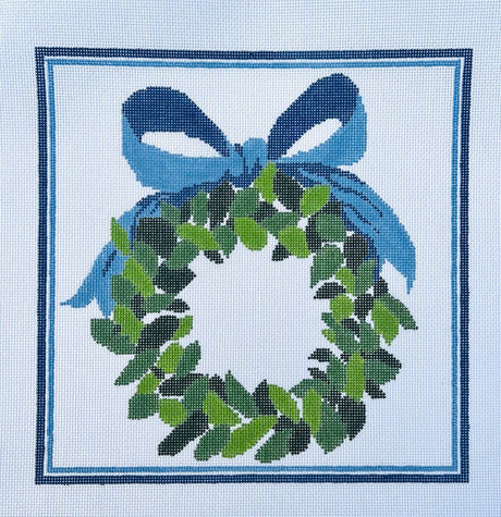 KCD4500 Blue Wreath Pillow