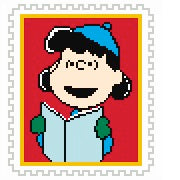 PNTS-CAROL2 PEANUTS - Stamp Caroler - Lucy - SE