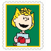 PNTS-CAROL4 PEANUTS - Stamp Caroler - Sally - SE