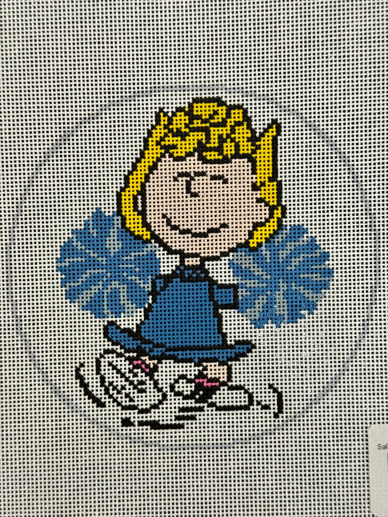 Sally Cheerleader -- Detroit Lions Colors