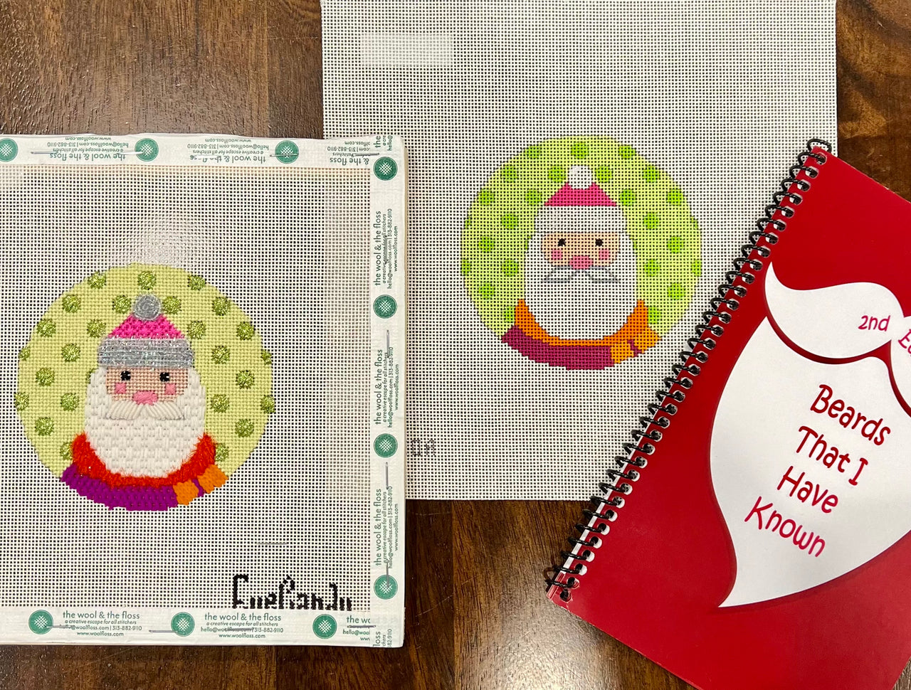 EyeCandy Santa Ornament CH500A Canvas + Stitch Guide by Melissa MacLeod