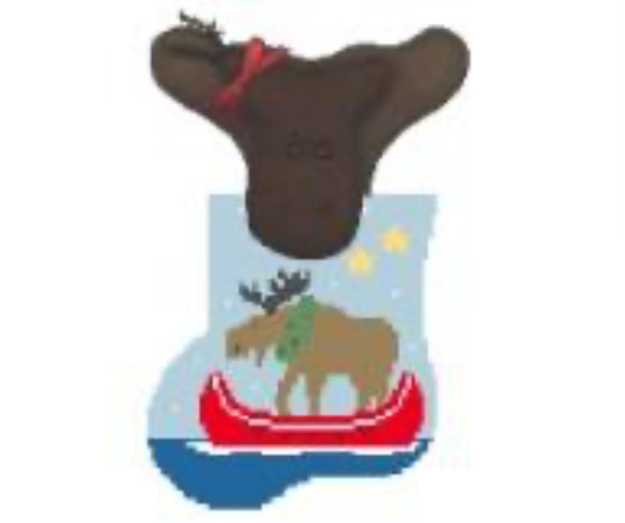 CM304 Moose, Canoe w/Moose - TS