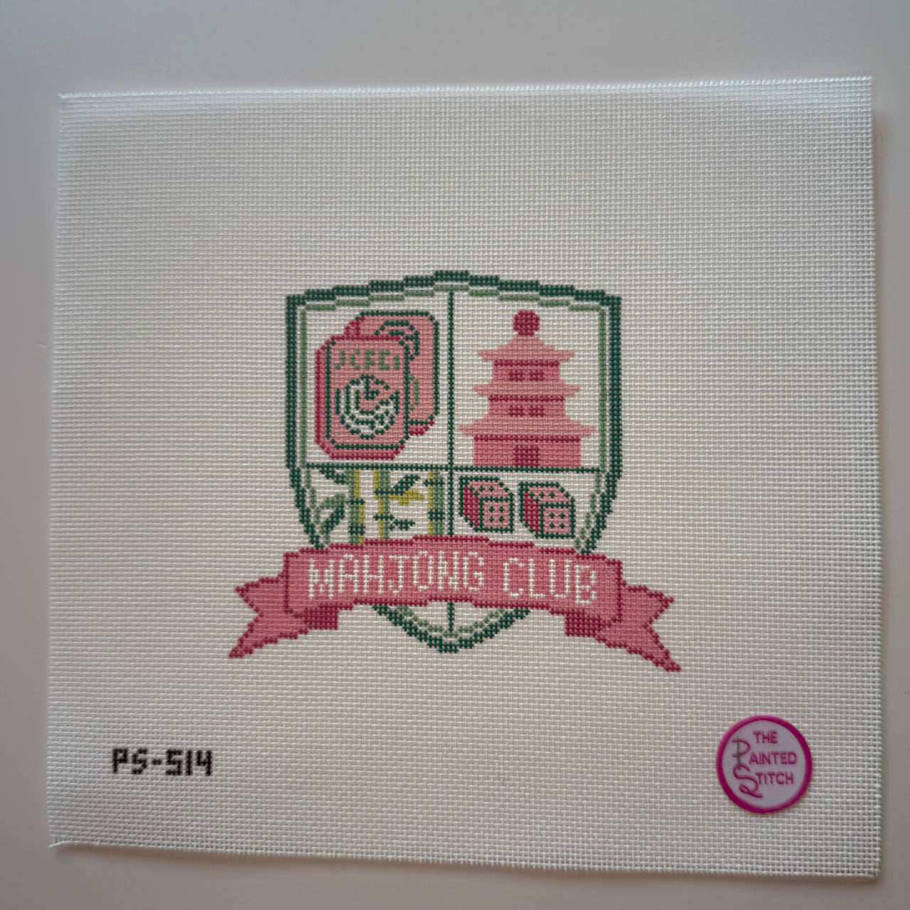 PS-514 Mahjong Crest Pink