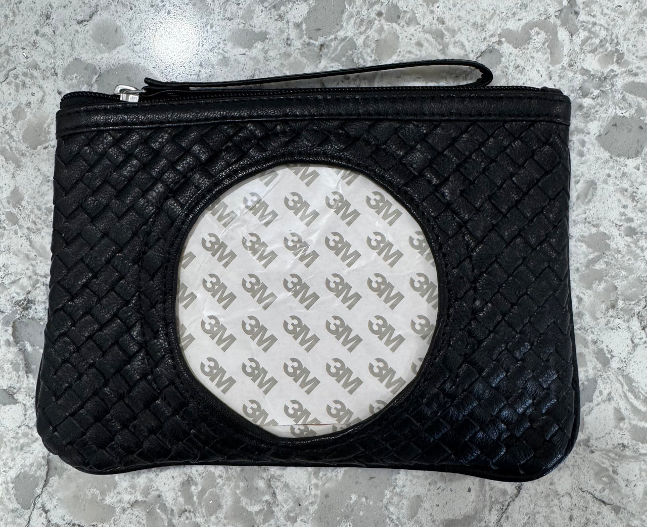 Woven Leather Wristlet - 4" Round Opening