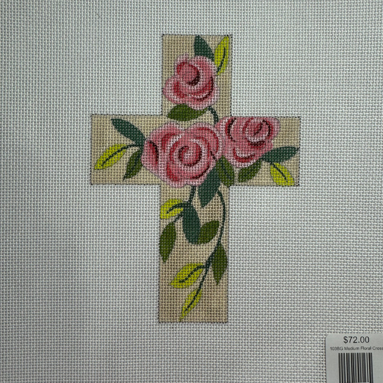 103BG Medium Floral Cross