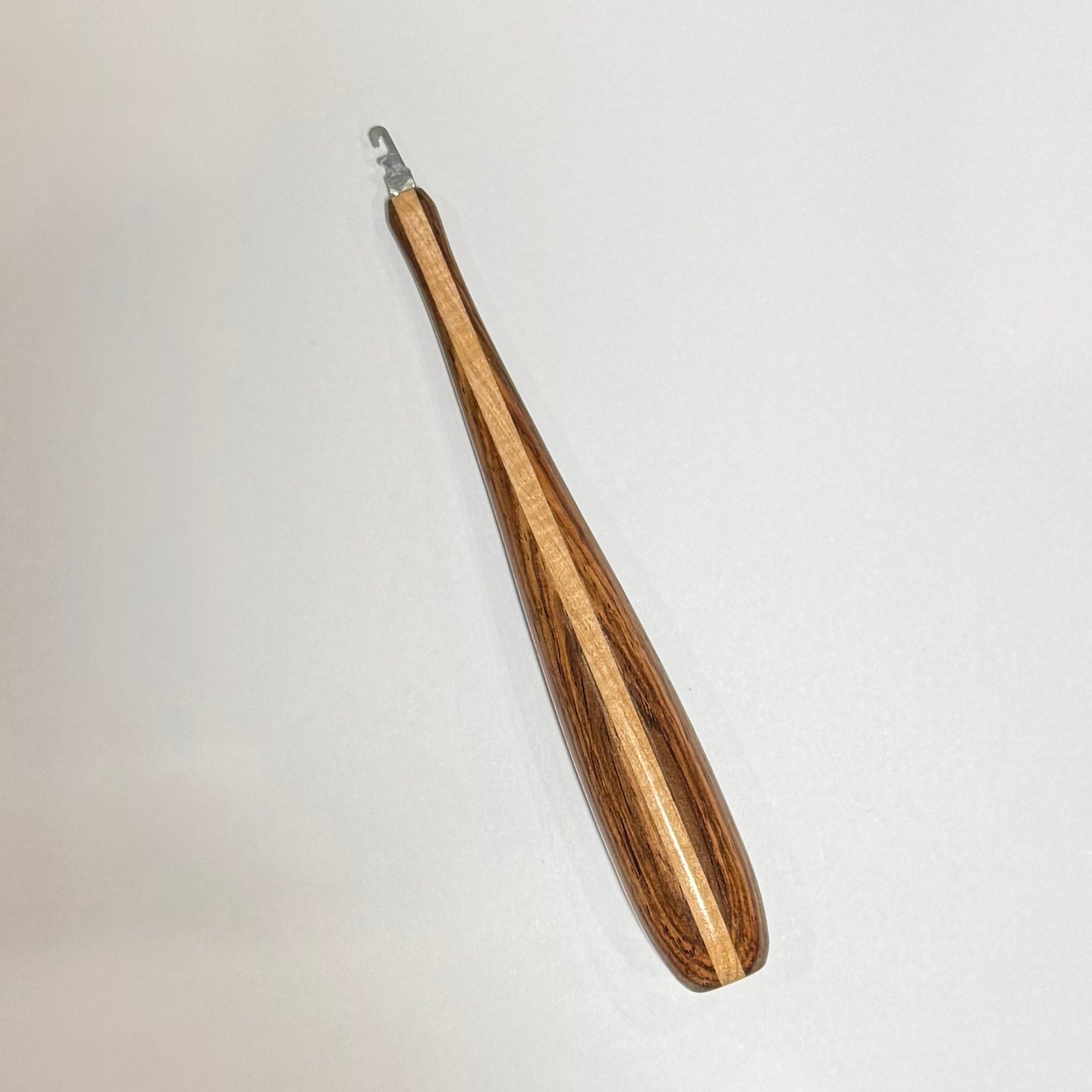 Handcrafted wood needle threader