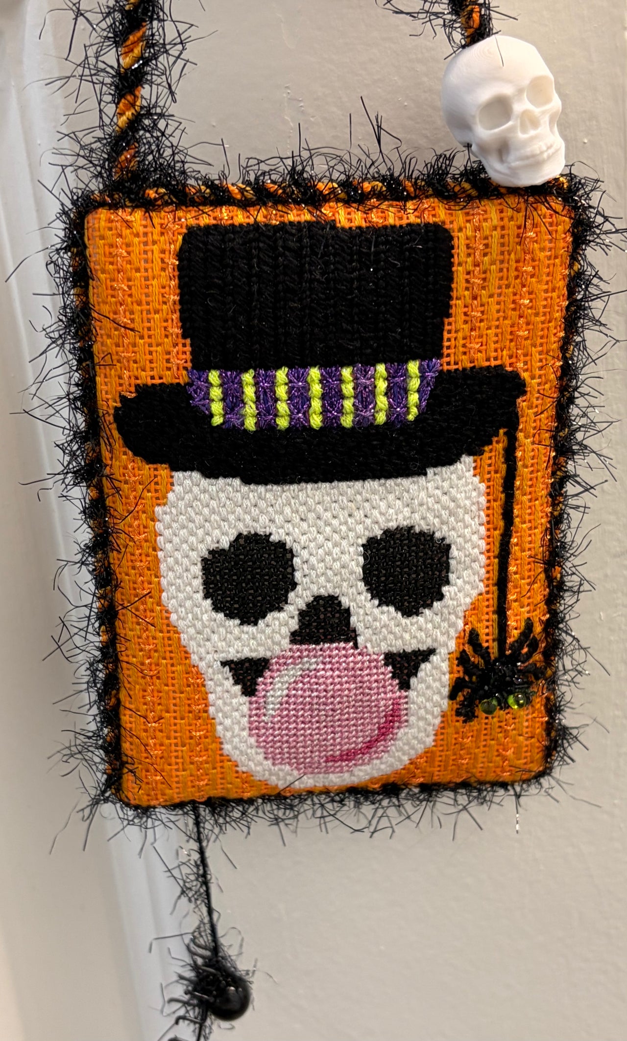 Bubble Skull Spooktacular Full Kit  |  Canvas, Threads, and Stitch Guide
