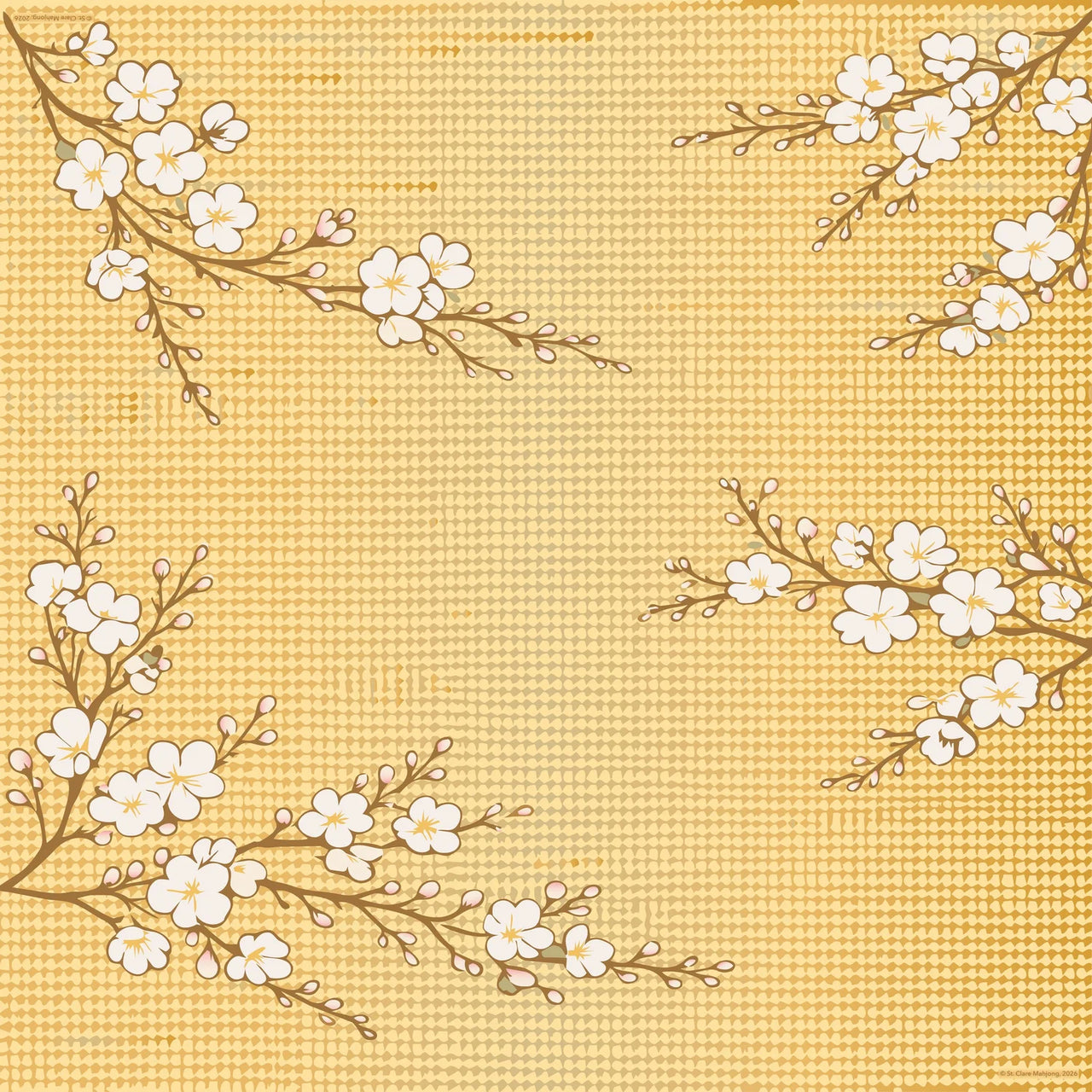 Golden Ground Mahjong Mat - PRE-ORDER