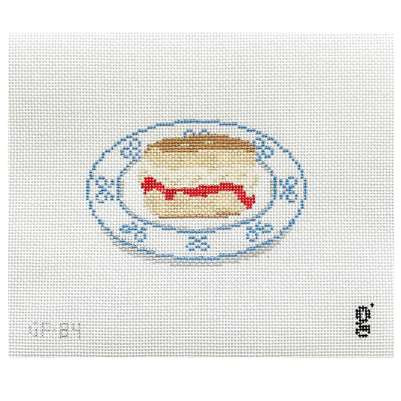 GP84 Blue Bow Scone Canvas