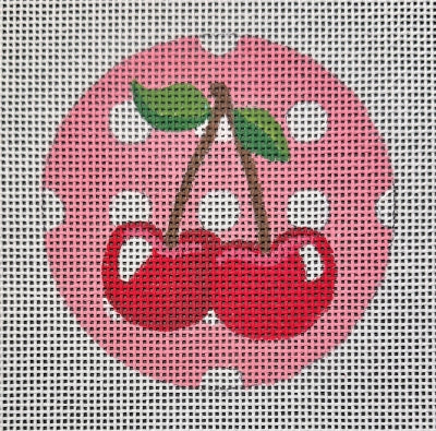 HO2735 Pink Dot Cherries Round